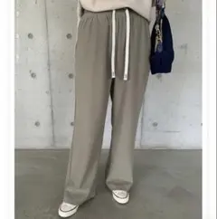 ダークエンジェル　裏起毛ワイドパンツ　コーデュロイ 短め丈M