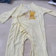 ベビープー刺繍ロンパース（黄色）