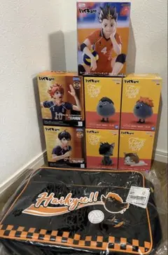 ハイキュー!! フィギュア7種&デザインバックまとめ売り　8点セット