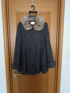 marie claire bis ファー襟付きコート11号