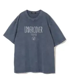 undercover アンダーカバー 3 ロゴ ピグメント Tシャツ ネイビー