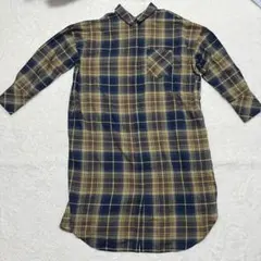 【美品】LEPSIM チェック柄シャツワンピース フリーサイズ