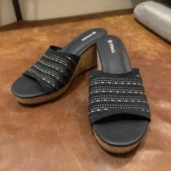 VIVAIA ウエッジサンダル　ブラック