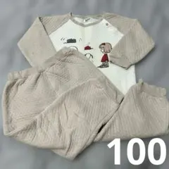 PEANUTS スヌーピー パジャマセット 100cm