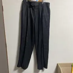 パリス　PARIS ブラックワイドレッグスラックス