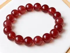 世界四大宝石 勝利と情熱を宿す希少天然ルビー ブレスレット 8mm