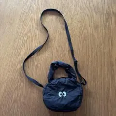ダイソー　ギョロ目　ショルダーバッグ　ブラックのサムネイル