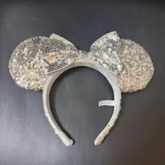 Disney Resort ミニー カチューシャ スパンコール シルバー