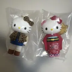 ハローキティ シークレットマスコットチャーム 着物 ヒョウ柄