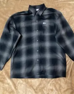 caltop ネルシャツ　オンブレチェックシャツ　L