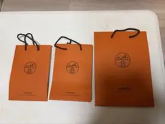 HERMES オレンジショップ袋とボックス - メルカリ