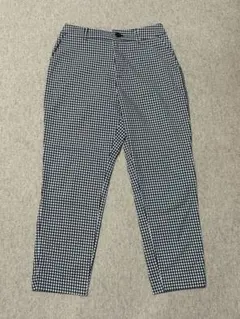 チェック柄スラックス