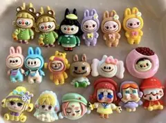 キャラクター　デコパーツ　18個セット