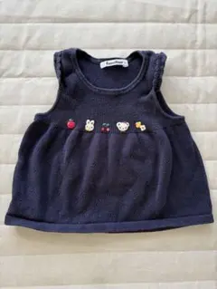 familiar ネイビー ベビーベスト　90