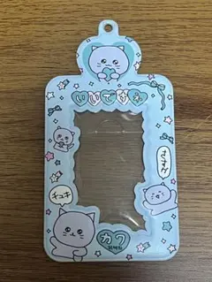 체고심 매력이있는 사진 열쇠 고리 트레카 케이스 블루 고양이 고심