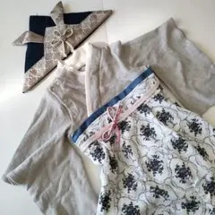 スイートマミー / 兜と袴セット / ホワイトブルー