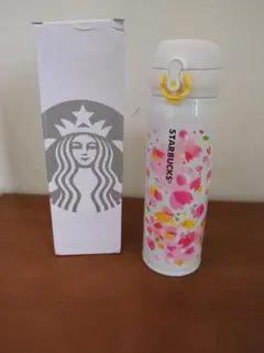 スターバックス 花柄 ステンレスボトル 500ML