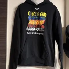 adidas グラフィックパーカー XL ブラック