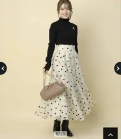 アプワイザーリッシェ フロッキードットスカートセットアップ