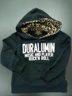 DURALUMIN BOYS パーカー 110サイズ ブラック ヒョウ柄
