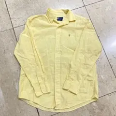 sh2508 ポロバイラルフローレン　ポロシャツ イエロー Lサイズ