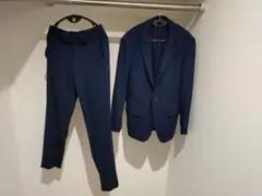 ネイビー ビジネススーツ ジャケットとパンツのセット