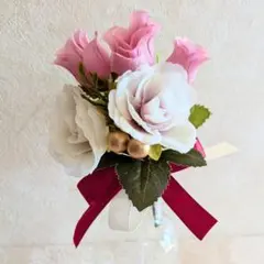 S*o様 1点もの✻ハンドメイド✻心の安らぎ・魅力的な空間♡.·*.造花ミニブー
