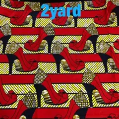 ★アフリカプリント布★ハイヒール柄★2yd