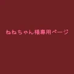 ねねちゃん様　専用ページ