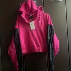 NIKE ナイキハーフジップ パーカー ブラックピンク