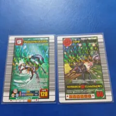 甲虫王者ムシキングカード キプルツヤクワガタ＆ミストクラッシュ2006