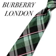 3695✨極美品✨バーバリーロンドン ネクタイ チェック