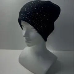 y2k opium stone studs knit cap