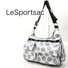 H6643-32◾️レスポートサック　水玉ナイロンショルダーバッグ