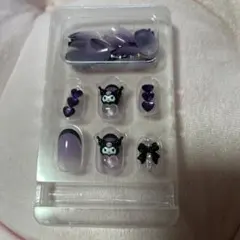 ネイルチップサンリオ クロミちゃん24TIP 中紫