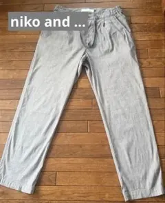 Niko and …フレンチリネン イージーパンツ グレー メンズ サイズ4のサムネイル