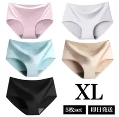 シームレスショーツ　マタニティショーツ　 XL パステル　5枚　新品　下着　8c