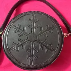 雪の結晶デザイン レザー バッグ