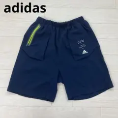 adidas アディダス ハーフパンツ ショートパンツ ネイビー 160cm