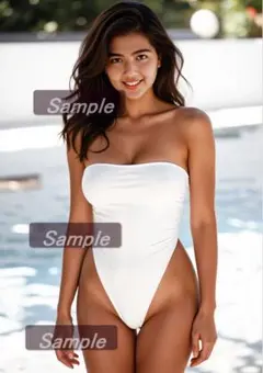 #524）Lサイズ写真 5枚 ビキニ ハイレグ 水着