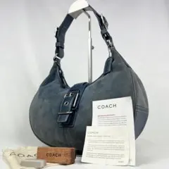 COACH ソーホー ワンショルダーバッグ ホーボー スエード レザー