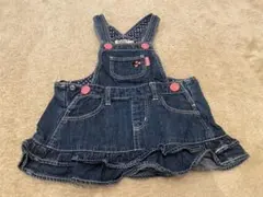 DOUBLE.B デニム ジャンパースカート 70〜80cm