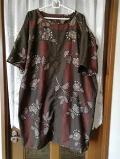 着物リメイクワンピース(大島紬リメイク)