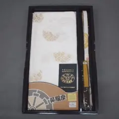 M23-21 新品 正絹 本金糸 留袖用 帯揚げ 帯締め 扇子 白金 3点組