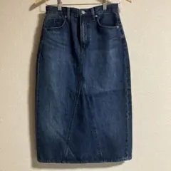 UNIQLO ダークデニム タイトスカート