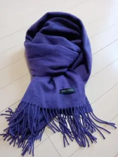 MISCH MASCH 紫色 マフラー フリンジ付き