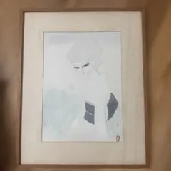 東郷青児 水彩画【夫人像】鑑定証付き - メルカリ