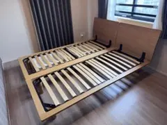 無印良品 木製ベッドフレーム オーク材　スモール１台　たのメル便