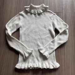 KUMIKYOKU アイボリー 長袖カットソー　110-120cm