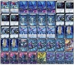 8月16日CS優勝 青単サイバー(赤)デスモナーク型　サイバーデッキ メルカリ便 デュエマ CS優勝構築 成長サイバー サイバー デッキ 全40枚 - メルカリ